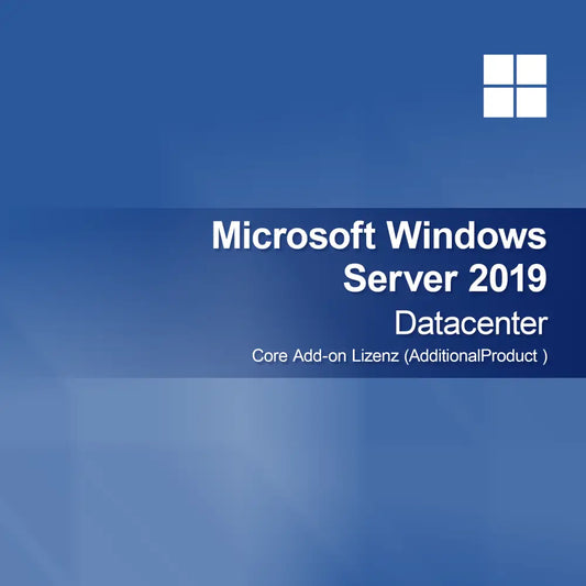 Licenza aggiuntiva Microsoft Windows Server 2019 Datacenter - Core Add-on (AdditionalProduct)