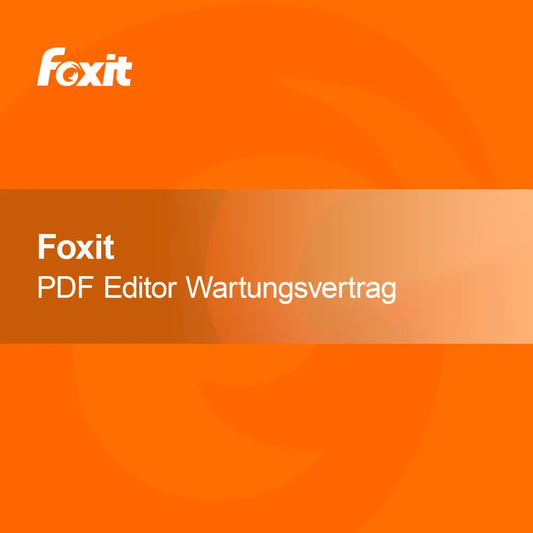 Foxit PDF Editor + contrat de maintenance